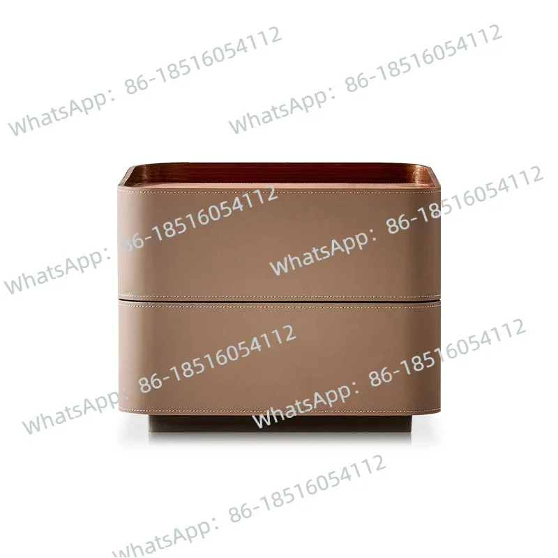 Italian Minimalist Saddle Leather Bedside Cabinet 2025 New Italian Small and Medium Sized Light Luxury Master Bedside Cabinet
Italian Minimalist Saddle Leather Bedside Cabinet 2025 New Italian Small and Medium Sized Light Luxury Master Bedside Cabinet
