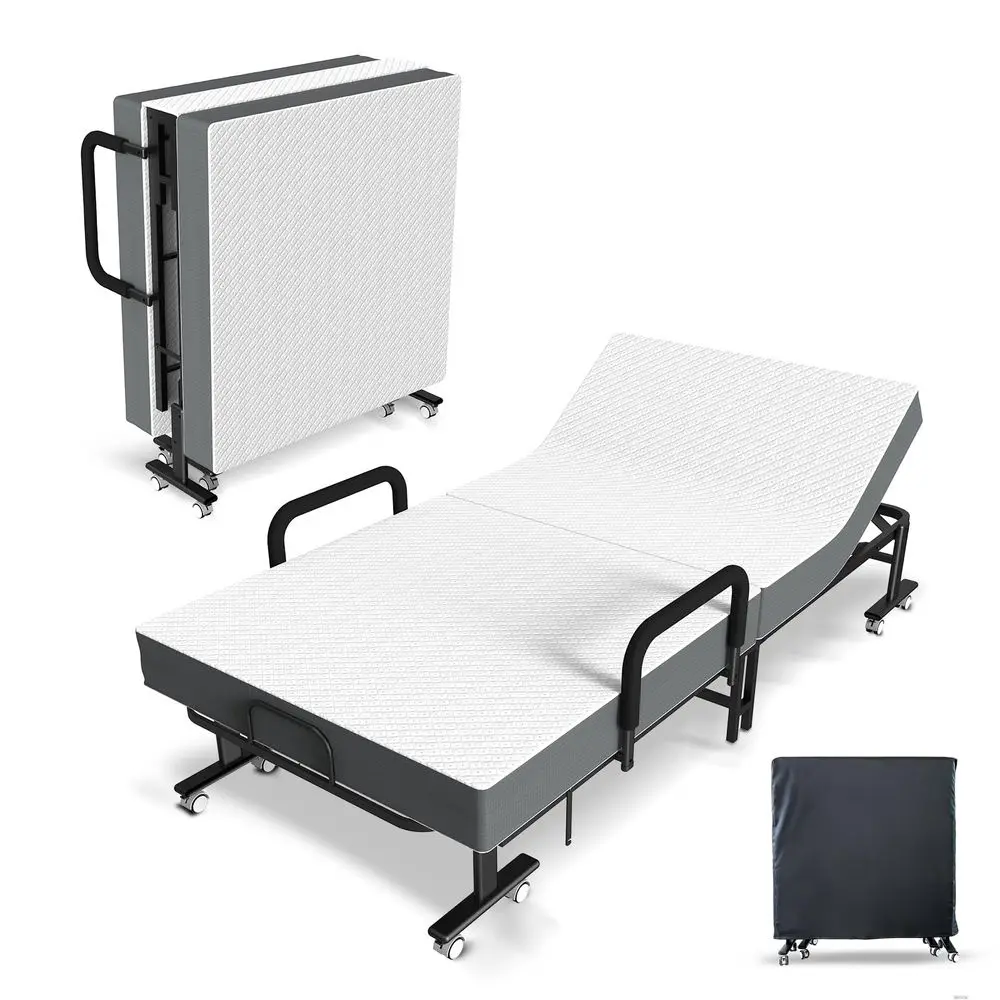 Folding Bed with Mattress, 8 SmoothRolling Wheels amp 2 Armrests, Portable, Foldable Guest Bed for Adults, 75 x 38
Folding Bed with Mattress, 8 SmoothRolling Wheels amp 2 Armrests, Portable, Foldable Guest Bed for Adults, 75 x 38