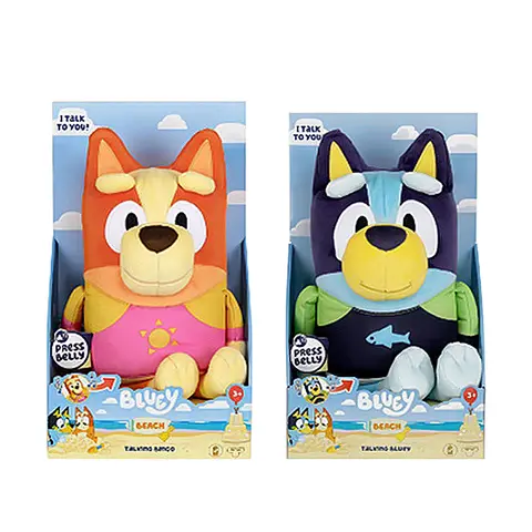 30cm Bluey Talking Bingo Dog Music Stuffed Plush Toys Doll Cartoon Anime Figure Cute Animal Sing Dog Kid Christmas Birthday Gift