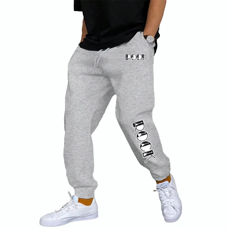 Jogging Sports Pants for Men Daily Sweatpants Casual Rock Letter Printed the Four Seasons Fitness Sport Trousers Men's Clothing
Jogging Sports Pants for Men Daily Sweatpants Casual Rock Letter Printed the Four Seasons Fitness Sport Trousers Men's Clothing