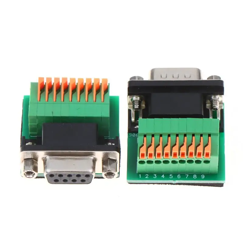 New DB9 Male Female To RS485 RS422 9Pin Solderless Quick Connect Terminal Adapter Connector DB9 Welding-free Head Joint Adapter
New DB9 Male Female To RS485 RS422 9Pin Solderless Quick Connect Terminal Adapter Connector DB9 Welding-free Head Joint Adapter