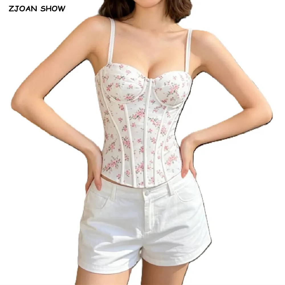 2026 Women Front Boning White Floral Print Mesh Corset Summer Elastic Strap Camis Zip Up Back Slim Fit Tank Top Rope Crop Top
2026 Women Front Boning White Floral Print Mesh Corset Summer Elastic Strap Camis Zip Up Back Slim Fit Tank Top Rope Crop Top