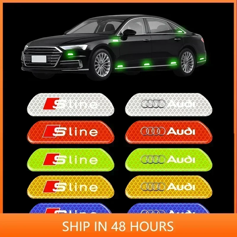 4PCS Car Door Sticker Safety Warning Reflective Mark For Audi Sline RS A3 A4 A6 A5 Q5 A1 Q7 Q3 Q2 Q8 A7 A8 TT S1 SQ5 RSQ3 RSQ8
4PCS Car Door Sticker Safety Warning Reflective Mark For Audi Sline RS A3 A4 A6 A5 Q5 A1 Q7 Q3 Q2 Q8 A7 A8 TT S1 SQ5 RSQ3 RSQ8