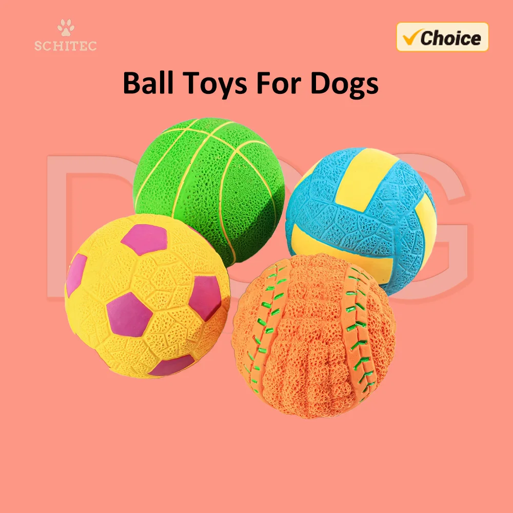 SChitec Squeaky Dog Balls 4 Pack Interactive Latex Rubber Squeak Dog Toys 2.4'' Soft Bouncy Fetch Play Ball Toy for Small Dogs
SChitec Squeaky Dog Balls 4 Pack Interactive Latex Rubber Squeak Dog Toys 2.4'' Soft Bouncy Fetch Play Ball Toy for Small Dogs