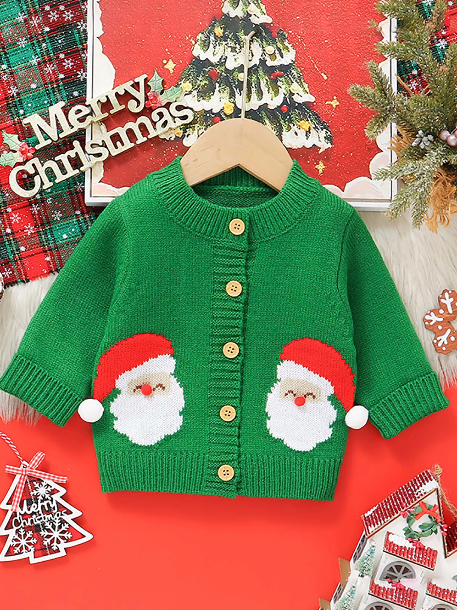 Toddler Baby Girls Xmas Tree Santa Claus Pumpkin Pattern Knitted Sweater Cardigan Coat for Christmas Halloween Holiday Party
Toddler Baby Girls Xmas Tree Santa Claus Pumpkin Pattern Knitted Sweater Cardigan Coat for Christmas Halloween Holiday Party
