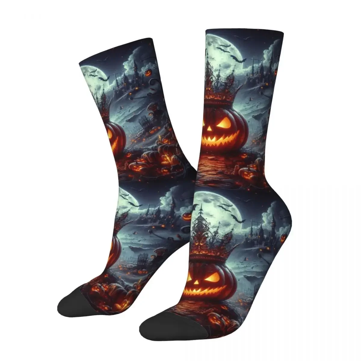 Pumpkin With Crown And Halloween Socks Harajuku Sweat Absorbing Stockings All Season Long Socks for Unisex Christmas Gifts
Pumpkin With Crown And Halloween Socks Harajuku Sweat Absorbing Stockings All Season Long Socks for Unisex Christmas Gifts