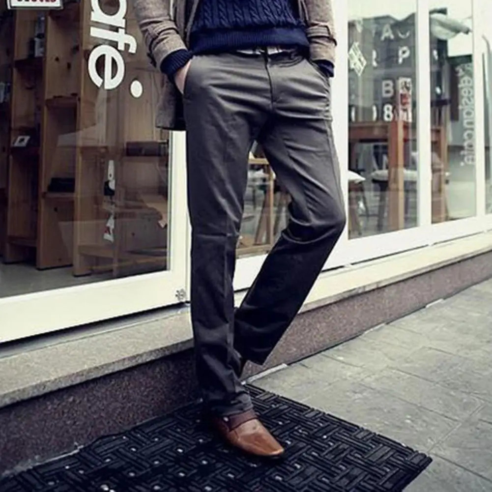 Men Formal Pants Stylish Men's Slim Fit Business Trousers Breathable Soft Mid Waist Pants with Pockets Button-zipper Closure Men
Men Formal Pants Stylish Men's Slim Fit Business Trousers Breathable Soft Mid Waist Pants with Pockets Button-zipper Closure Men