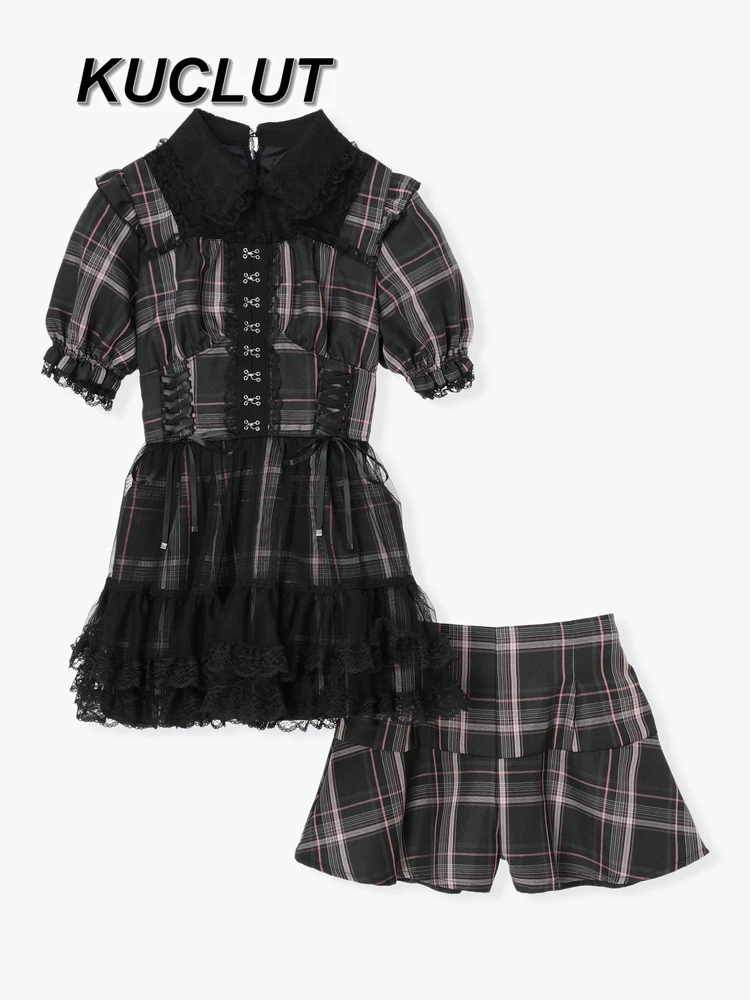 Japanese Style Short Sets Mine Series Mass-produced Women's 2 Piece Set Cute Lolita Short-sleeved Lace Dress Sweet Suit Summer
Japanese Style Short Sets Mine Series Mass-produced Women's 2 Piece Set Cute Lolita Short-sleeved Lace Dress Sweet Suit Summer