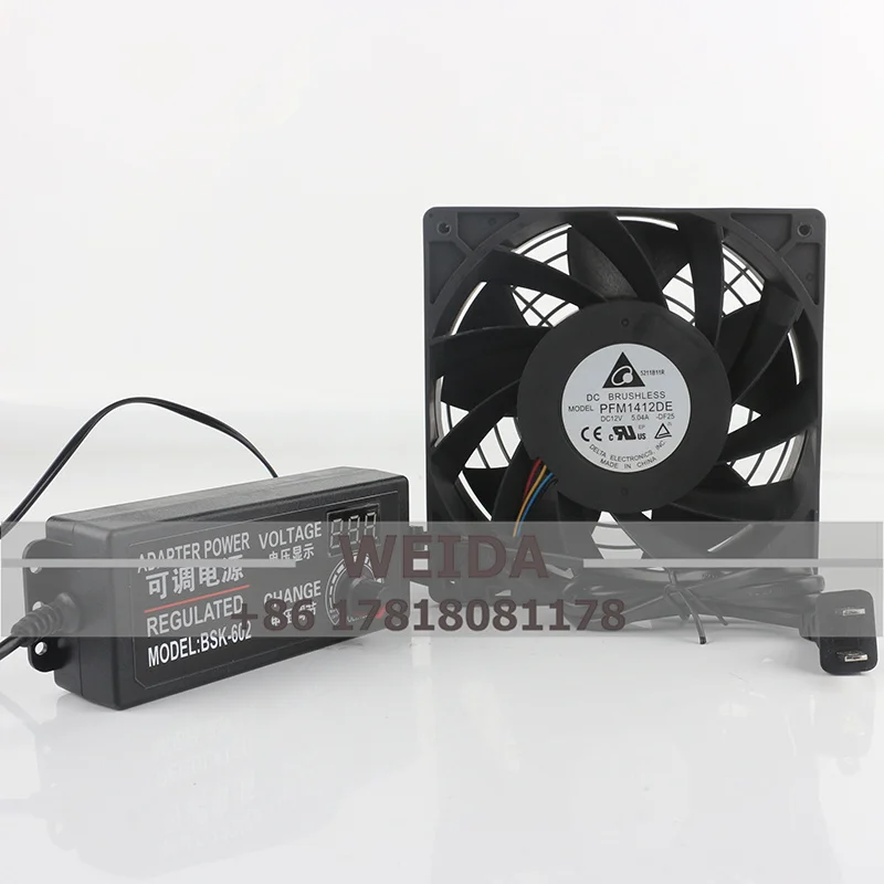 Delta 14038 PFM1412DE DC12V 5,04A 14 см Высокопроизводительный преобразователь частоты ветряной турбины с охлаждающим вентилятором 140*140*38 мм
Delta 14038 PFM1412DE DC12V 5,04A 14 см Высокопроизводительный преобразователь частоты ветряной турбины с охлаждающим вентилятором 140*140*38 мм