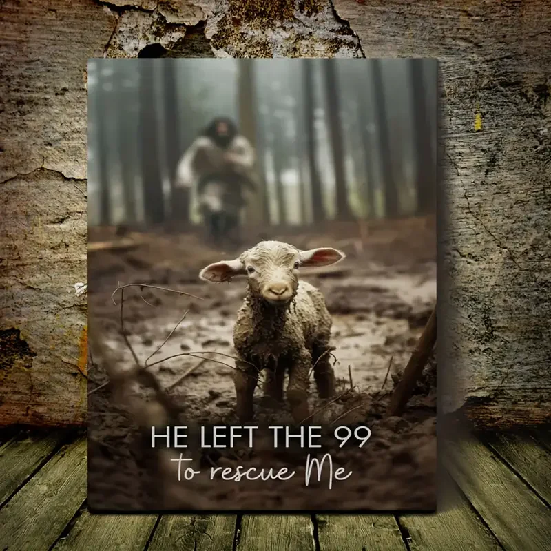 1pc No Framed Canvas Painting, He Left The 99 To Rescue Me, Man And Lost Sheep,Christian Wall Art,Wall Art Prints With Frame
1pc No Framed Canvas Painting, He Left The 99 To Rescue Me, Man And Lost Sheep,Christian Wall Art,Wall Art Prints With Frame