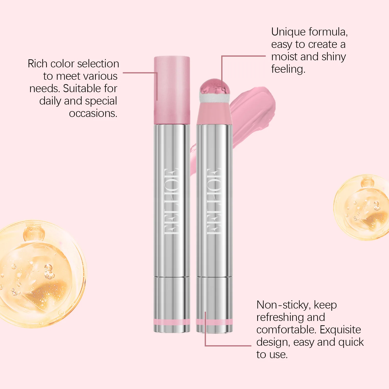 Eelhoe 2-in-1 Rotating Liquid Powder Blusher Lip Gloss Non Stick Lasting Shine Makeup Cosmetics Gift Lip Moisturize Plumping Set
Eelhoe 2-in-1 Rotating Liquid Powder Blusher Lip Gloss Non Stick Lasting Shine Makeup Cosmetics Gift Lip Moisturize Plumping Set