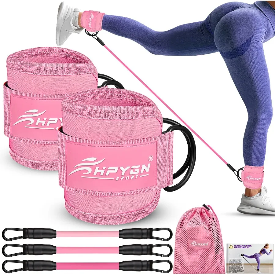 Ankle Resistance Bands with Cuffs for Leg and Butt Training: Effective Workout Equipment for Kickbacks Hip and Gluteus Exercise
Ankle Resistance Bands with Cuffs for Leg and Butt Training: Effective Workout Equipment for Kickbacks Hip and Gluteus Exercise