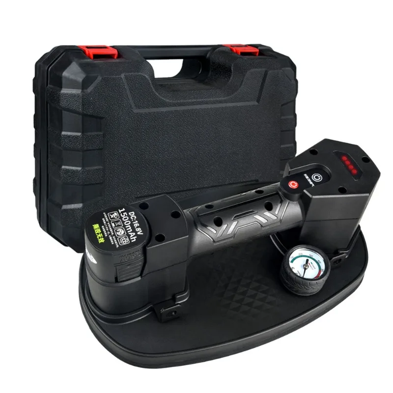 Электрическая вакуумная присоска с высокой силой всасывания, тип с воздушным насосом, специально для переноски крупноформатной плитки, стекла, мрамора, спеченного камня
Электрическая вакуумная присоска с высокой силой всасывания, тип с воздушным насосом, специально для переноски крупноформатной плитки, стекла, мрамора, спеченного камня