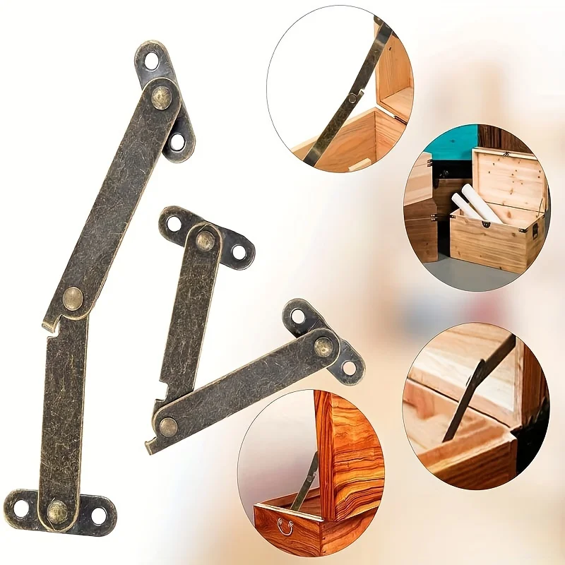 6PCS Antique Wooden Box Corner Support Hinge Positioning Tripod Lid Fold Support Hinges Jewelry Case Furniture Movable Hardware
6PCS Antique Wooden Box Corner Support Hinge Positioning Tripod Lid Fold Support Hinges Jewelry Case Furniture Movable Hardware