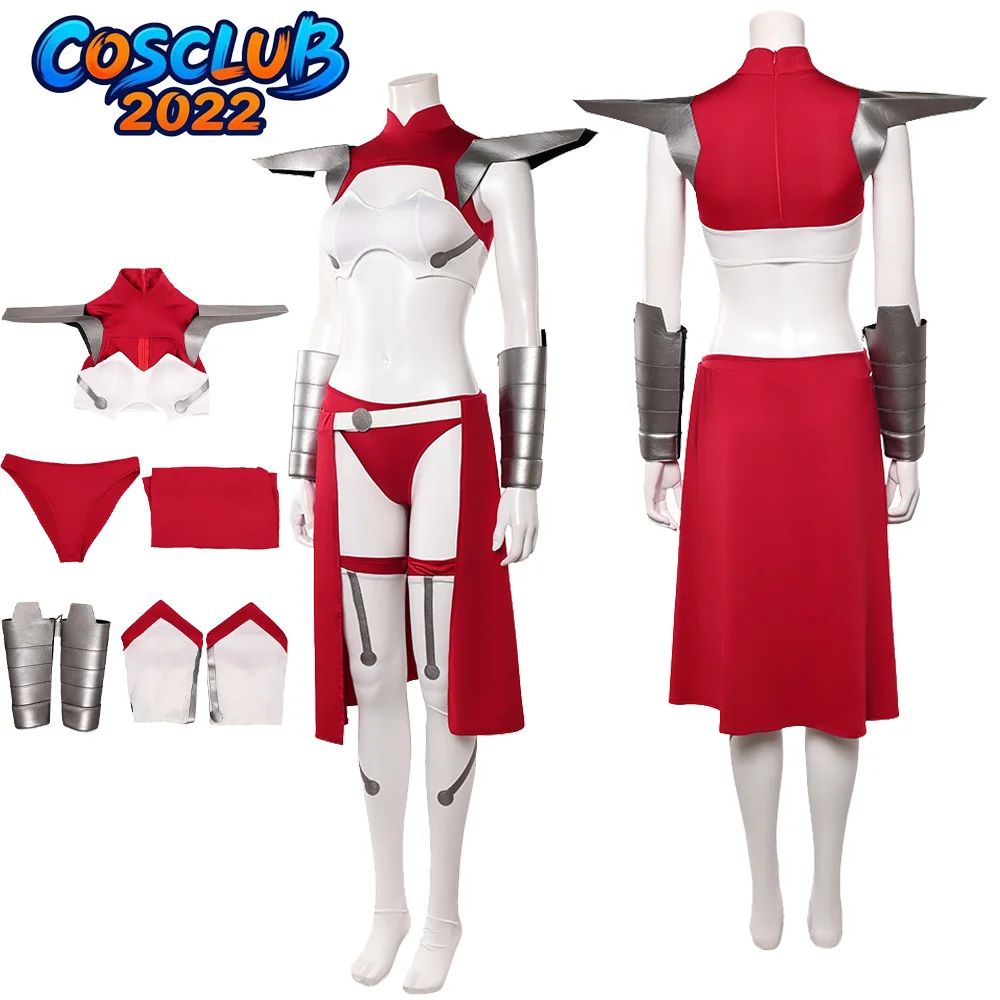 Fantasy Invincible Anime Universa Cosplay Costume Top Wristband Shorts Waist Wrap Clothing Women Halloween Carnival Party Suit
Fantasy Invincible Anime Universa Cosplay Costume Top Wristband Shorts Waist Wrap Clothing Women Halloween Carnival Party Suit