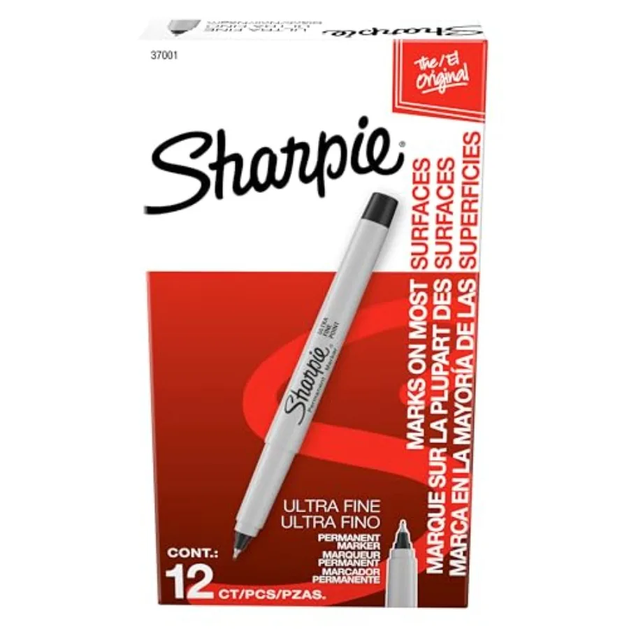 Permanent Markers, Ultra Fine Tip, Black, - Quick Drying, Fade Resistant
Permanent Markers, Ultra Fine Tip, Black, - Quick Drying, Fade Resistant
