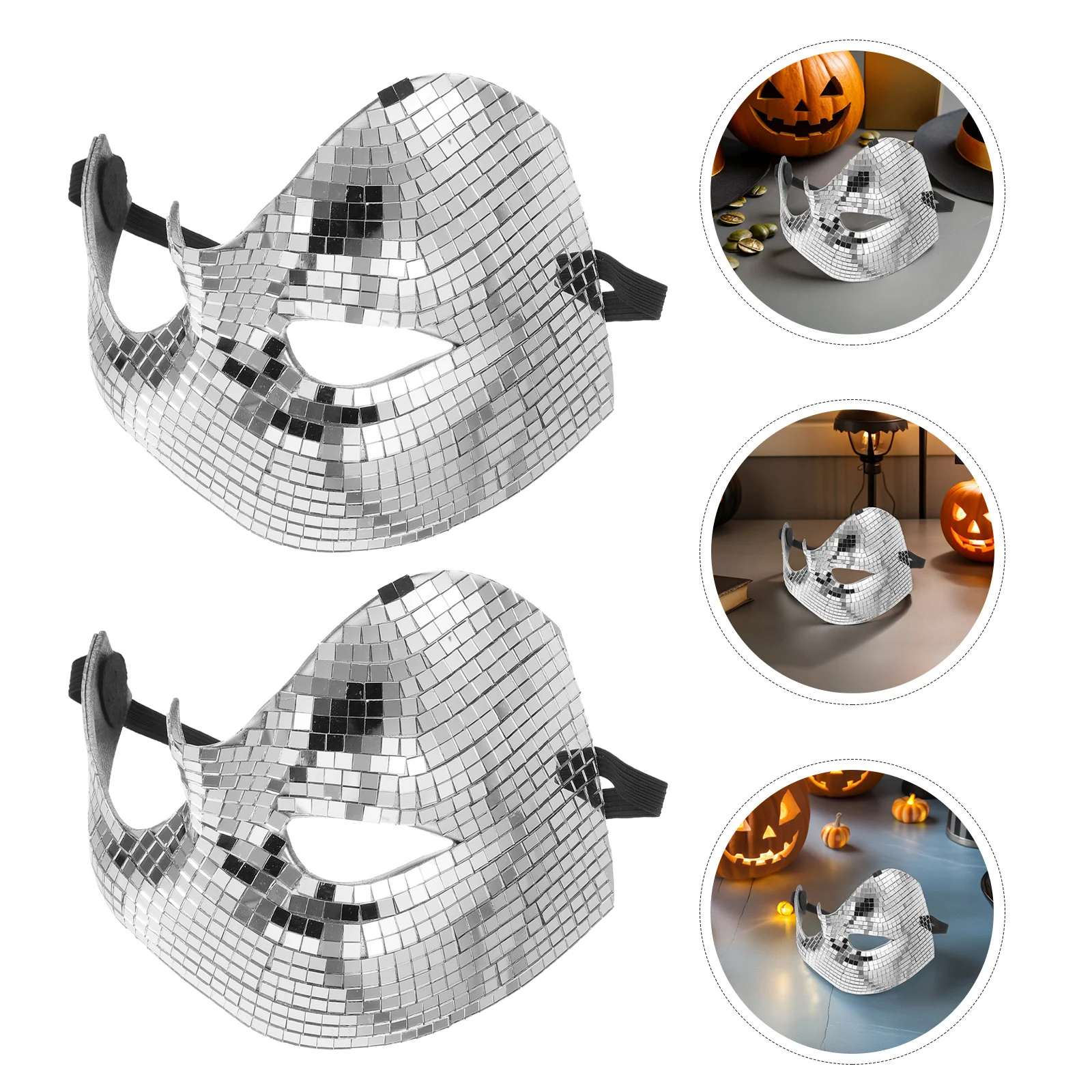2Pcs Glitter Disco Half Face Mask Reflective Party Costume Halloween Carnival Dance Mask Party Face Masks
2Pcs Glitter Disco Half Face Mask Reflective Party Costume Halloween Carnival Dance Mask Party Face Masks