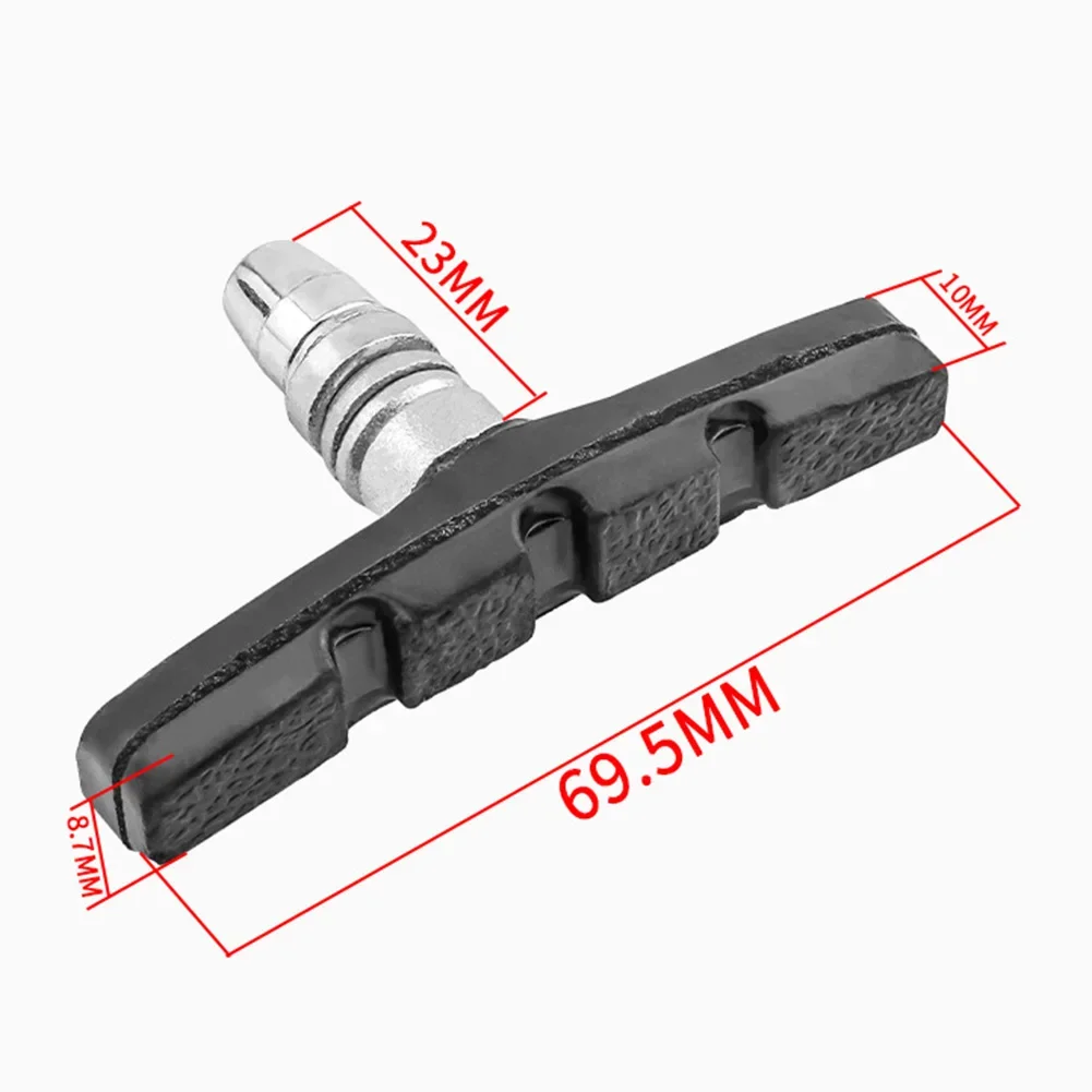 Bike Bicycle V Brake Pads Black For 451/700C 14inch-26inch 2 Pairs 69.5x10x23MM Lightweight Portable Virgin Rubber
Bike Bicycle V Brake Pads Black For 451/700C 14inch-26inch 2 Pairs 69.5x10x23MM Lightweight Portable Virgin Rubber