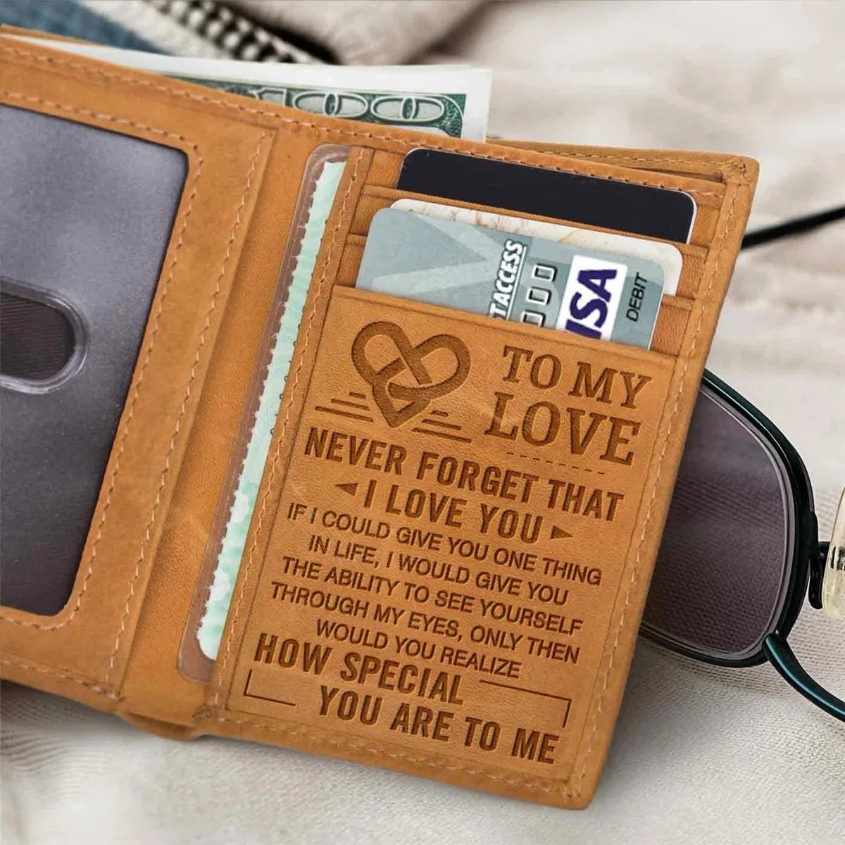 RE2180 Sending To Beloved Husband, Lover, Fianc É: Men's Crazy Horse Leather Leather Wallet with Inscriptions
RE2180 Sending To Beloved Husband, Lover, Fianc É: Men's Crazy Horse Leather Leather Wallet with Inscriptions