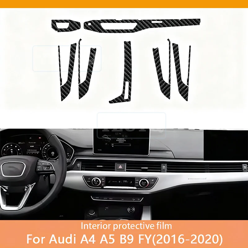 For Audi A4 A5 B9 FY 2016-2020 Car interior carbon fibre Film 5D PET Center console Anti scratch resist film Accessories refit
For Audi A4 A5 B9 FY 2016-2020 Car interior carbon fibre Film 5D PET Center console Anti scratch resist film Accessories refit