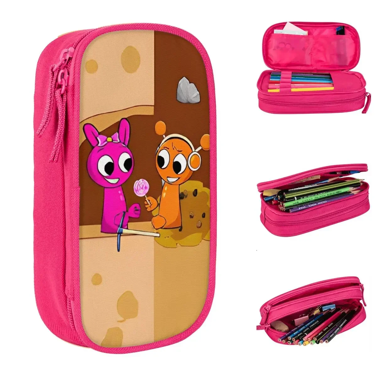Lovely Games Sprunki Pencil Cases Pencilcases Pen Holder for Student Big Capacity Bags Office Gift Stationery
Lovely Games Sprunki Pencil Cases Pencilcases Pen Holder for Student Big Capacity Bags Office Gift Stationery