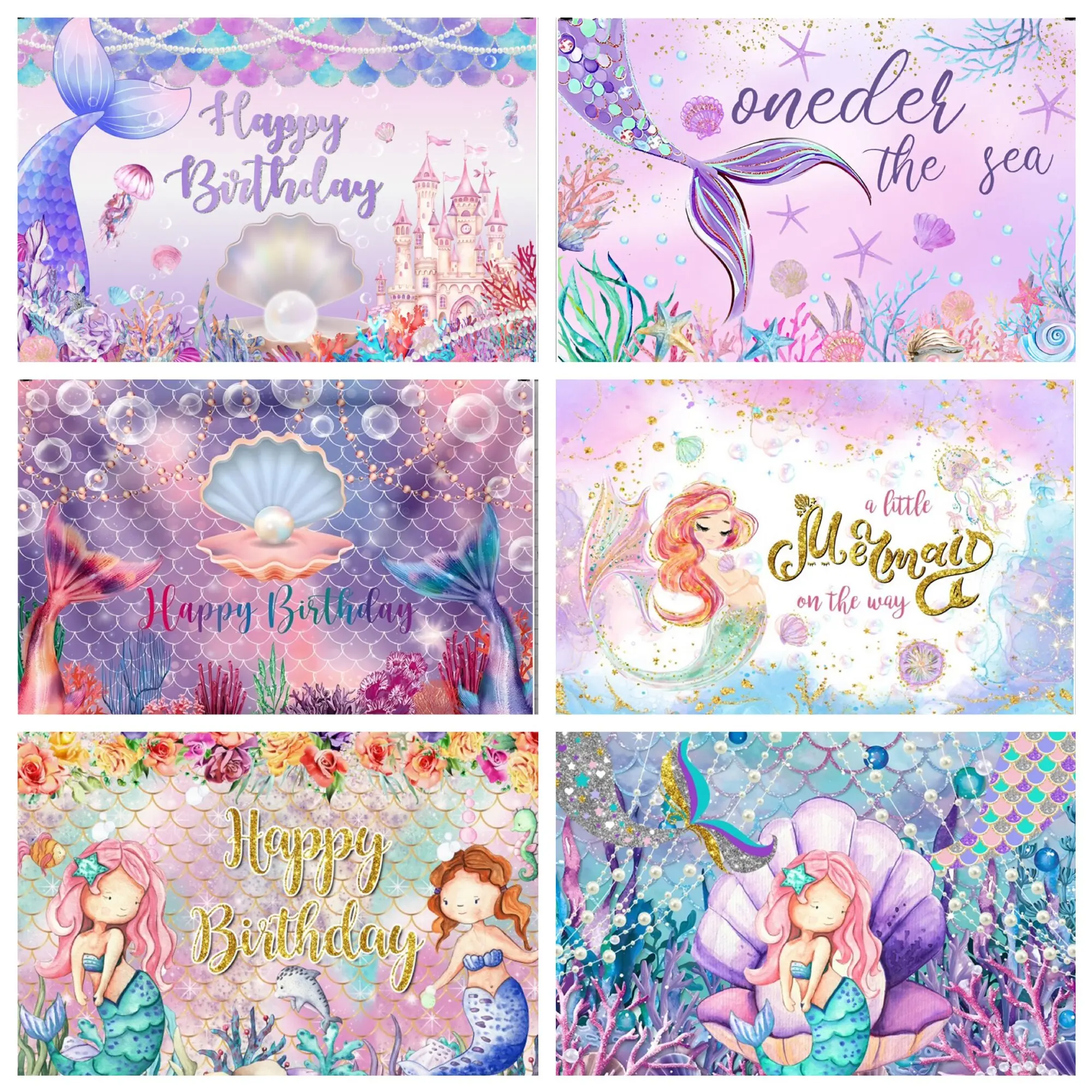 Halo Mermaid Birthday Background Princess Fish Scale Shell Sequins Children Birthday Party Mermaid Photography Background Banner
Halo Mermaid Birthday Background Princess Fish Scale Shell Sequins Children Birthday Party Mermaid Photography Background Banner