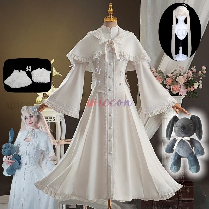 Yosuga No Kasugano Sora Cosplay Costume Wig White Dress Cape Kawaii Outfit Women Jirai kei Lolita Halloween Girls Clothes
Yosuga No Kasugano Sora Cosplay Costume Wig White Dress Cape Kawaii Outfit Women Jirai kei Lolita Halloween Girls Clothes