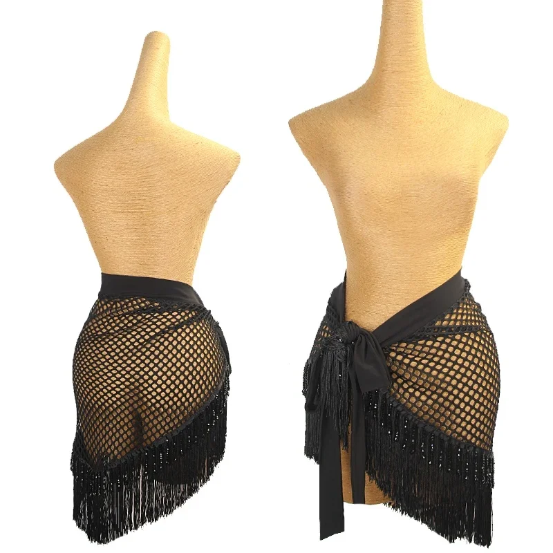 Sexy Black Net Latin Dance Skirt Women Adult Rumba Salsa Samba Dance Clothes Fringe Hip Scarf Latin Training Dancewear DNV21051
Sexy Black Net Latin Dance Skirt Women Adult Rumba Salsa Samba Dance Clothes Fringe Hip Scarf Latin Training Dancewear DNV21051