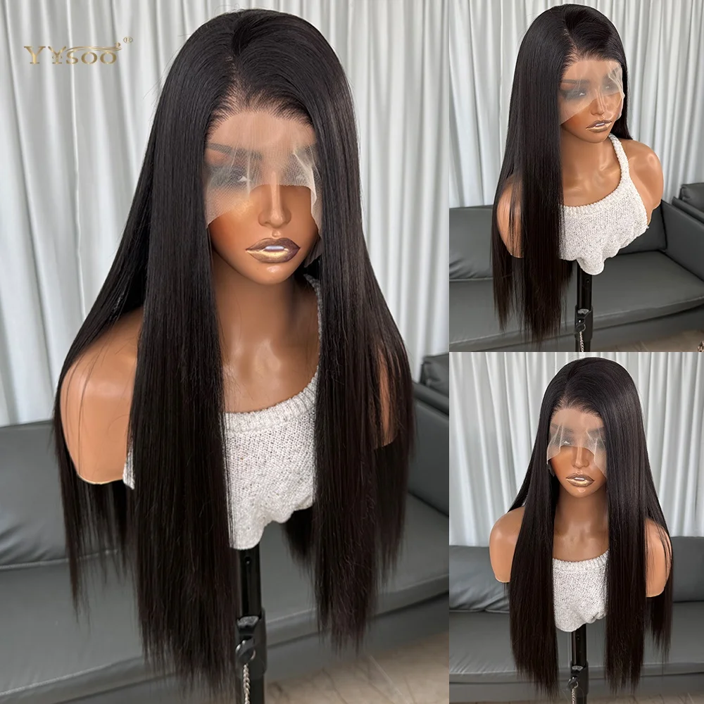 High Quality Black Glueless Heatresis uruta Fblcre Silky Straight Natural Hairline Synthetic Lacefront Wigs For Black Womens
High Quality Black Glueless Heatresis uruta Fblcre Silky Straight Natural Hairline Synthetic Lacefront Wigs For Black Womens