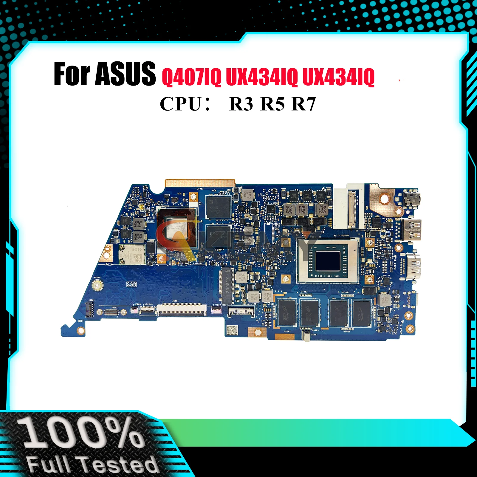 UX434IQ Laptop Motherboard For ASUS ZenBook UX434I Q407IQ UX434IQ Notebook Mainboard With R3 R5 R7 CPU 100% tests OK fast ship
UX434IQ Laptop Motherboard For ASUS ZenBook UX434I Q407IQ UX434IQ Notebook Mainboard With R3 R5 R7 CPU 100% tests OK fast ship