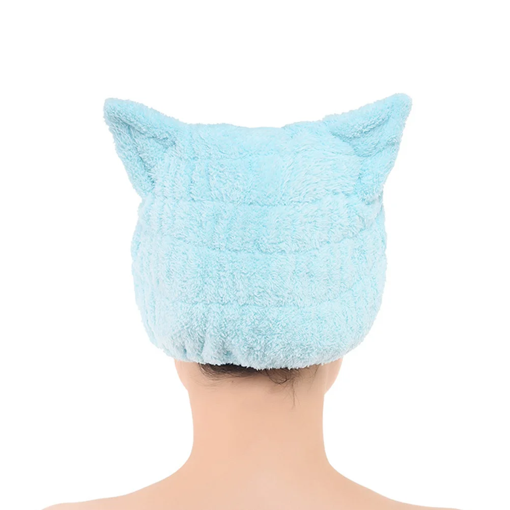 Cat Ear Hair-Drying Bathing Water-Absorption Shower Cap Blue Random Color Anti Frizz Fast Drying Bathroom Accessories
Cat Ear Hair-Drying Bathing Water-Absorption Shower Cap Blue Random Color Anti Frizz Fast Drying Bathroom Accessories