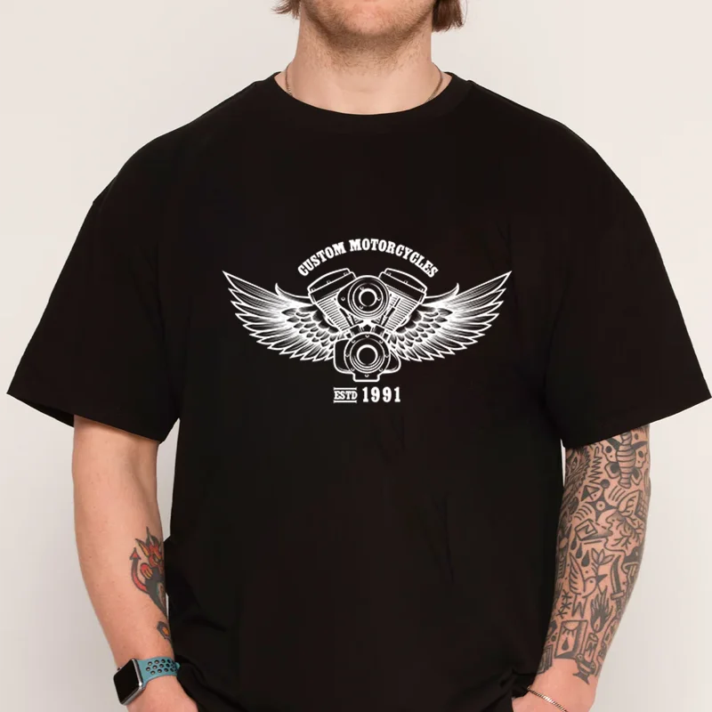 Винтажная футболка с эмблемой мотоциклетной мастерской, новая модная хлопковая мужская футболка с коротким рукавом и круглым вырезом с принтом
Винтажная футболка с эмблемой мотоциклетной мастерской, новая модная хлопковая мужская футболка с коротким рукавом и круглым вырезом с принтом