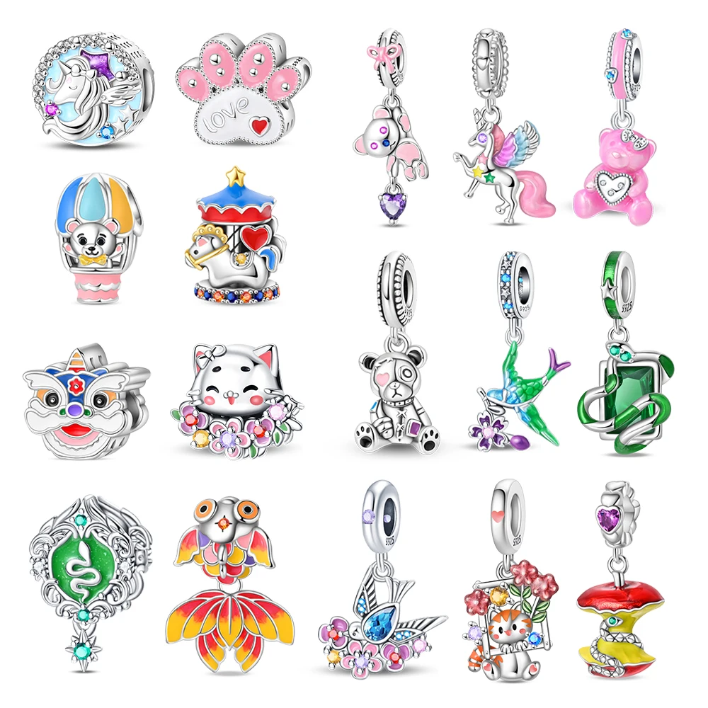 Оригинальный дизайн, подвески из стерлингового серебра 925 пробы: карп кои, зеленая змея, единорог, ласточка и медведь. Подходят для браслетов и ожерелий DIY. Изысканные подарки.
Оригинальный дизайн, подвески из стерлингового серебра 925 пробы: карп кои, зеленая змея, единорог, ласточка и медведь. Подходят для браслетов и ожерелий DIY. Изысканные подарки.