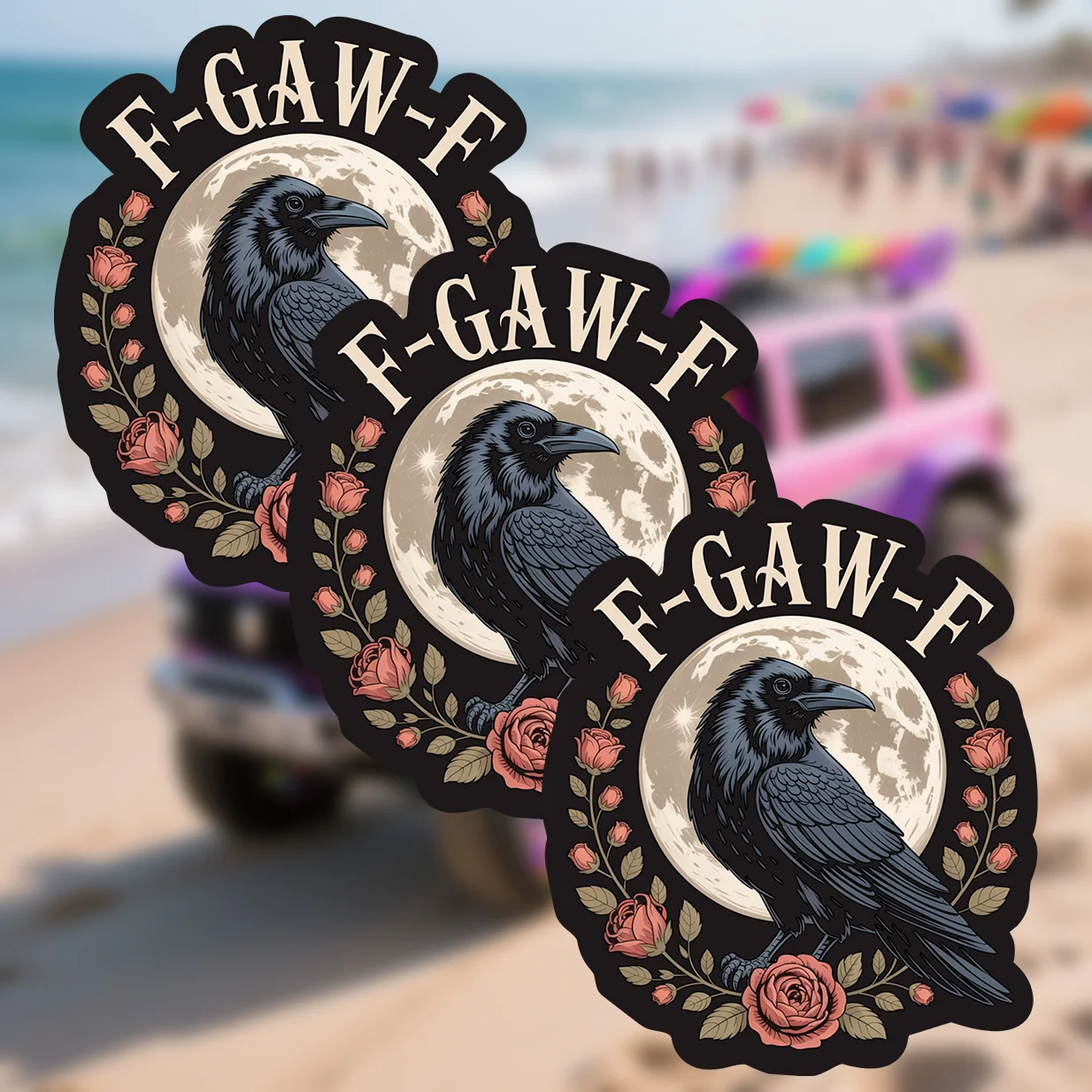 Car Decals 2pcs Creative Crow Moon Rose Flower Stickers Vinyl Decoration for Laptops and Motorcycles Unique Gift for Christmas
Car Decals 2pcs Creative Crow Moon Rose Flower Stickers Vinyl Decoration for Laptops and Motorcycles Unique Gift for Christmas