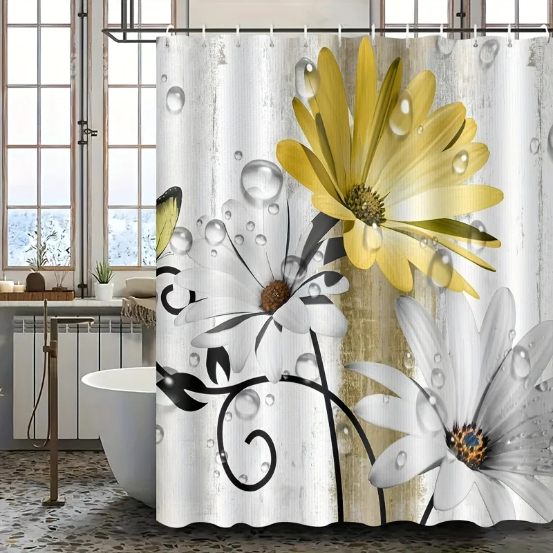 Large Floral Botanical Shower Curtain 180x180cm Watercolor Sunflower Design Waterproof Modern Bathroom Shower Curtain
Large Floral Botanical Shower Curtain 180x180cm Watercolor Sunflower Design Waterproof Modern Bathroom Shower Curtain
