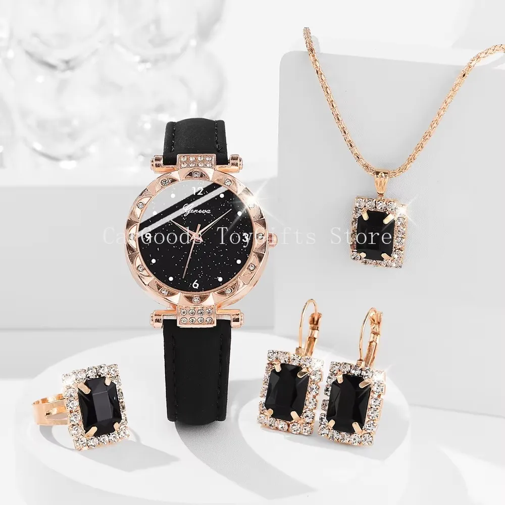 Womens Watches 5Pcs Set Luxury Rhinestone Women Fashion Elegant Wristwatch Quartz Watch For Girl WristWatch Bracelet Gift
Womens Watches 5Pcs Set Luxury Rhinestone Women Fashion Elegant Wristwatch Quartz Watch For Girl WristWatch Bracelet Gift