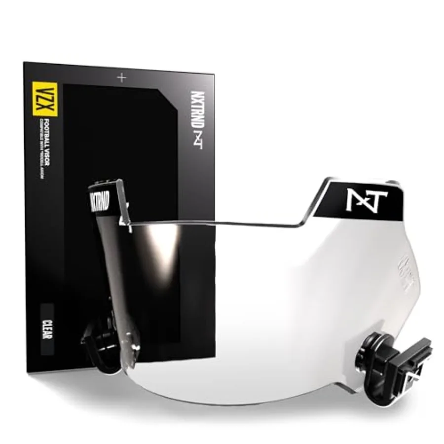 Nxtrnd VZX Football Visor Compatible with Riddell Axiom Fits Adult and Youth Football Helmets
Nxtrnd VZX Football Visor Compatible with Riddell Axiom Fits Adult and Youth Football Helmets