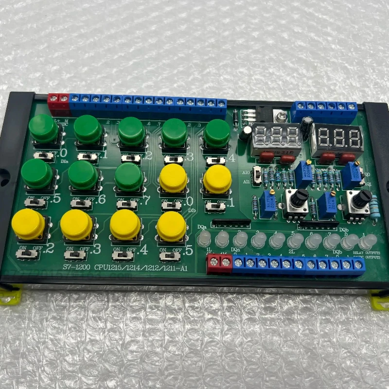 Suitable for S7-1200 PLC/CPU 1211C 1212C 1214C 1215C debugging simulation board
Suitable for S7-1200 PLC/CPU 1211C 1212C 1214C 1215C debugging simulation board