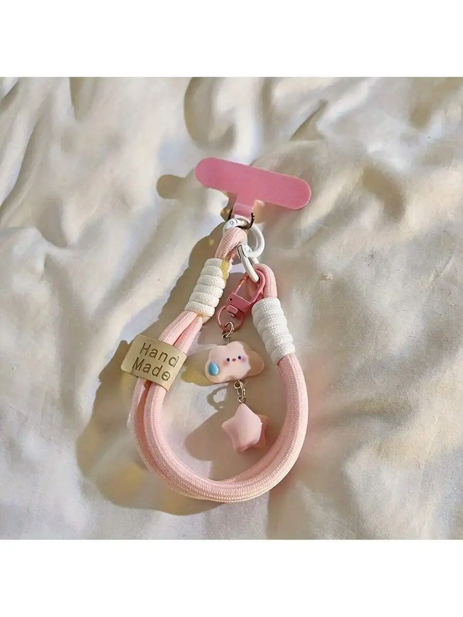Cute Cloud And Star Phone Lanyard Candy Color Handmade Pendant
Cute Cloud And Star Phone Lanyard Candy Color Handmade Pendant