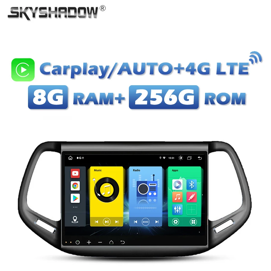 4G SIM Carplay Auto DSP IPS Автомобильный DVD-плеер Android 13.0 8G + 256G GPS Карта RDS Радио Wi-Fi Bluetooth 5.0 Для Jeep Compass 2016 2017
4G SIM Carplay Auto DSP IPS Автомобильный DVD-плеер Android 13.0 8G + 256G GPS Карта RDS Радио Wi-Fi Bluetooth 5.0 Для Jeep Compass 2016 2017