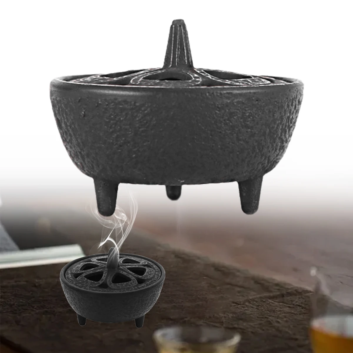 1Pcs Creative Cast Iron Lotus Shaped Incense Aromatherapy Burner Incense Cones Holder for Home Decoration
1Pcs Creative Cast Iron Lotus Shaped Incense Aromatherapy Burner Incense Cones Holder for Home Decoration