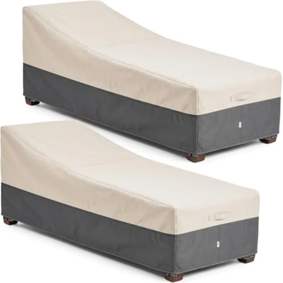 Extra Heavy Duty Patio Chaise Lounge Cover Waterproof 2 Pack - Lounge Chair Covers for Outdoor Pool Lounger and Patio Furniture
Extra Heavy Duty Patio Chaise Lounge Cover Waterproof 2 Pack - Lounge Chair Covers for Outdoor Pool Lounger and Patio Furniture