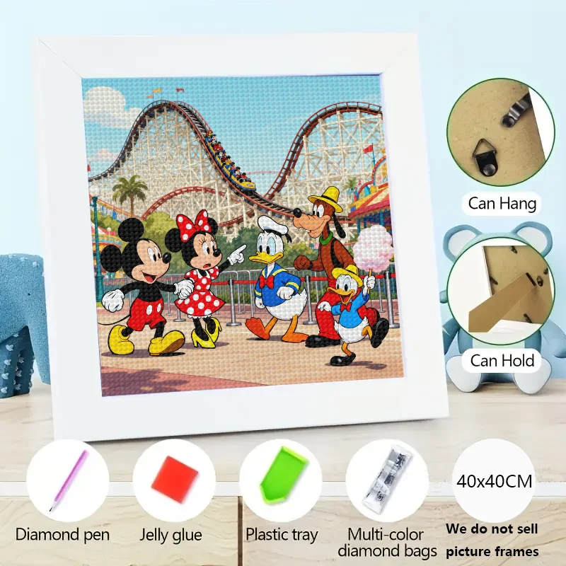 1 шт., 5D полная дрель, набор для алмазной живописи «сделай сам», Микки Маус, Минни Маус, Дональд Дак, Гуфи и Дональд-Нефью, парк развлечений
1 шт., 5D полная дрель, набор для алмазной живописи «сделай сам», Микки Маус, Минни Маус, Дональд Дак, Гуфи и Дональд-Нефью, парк развлечений