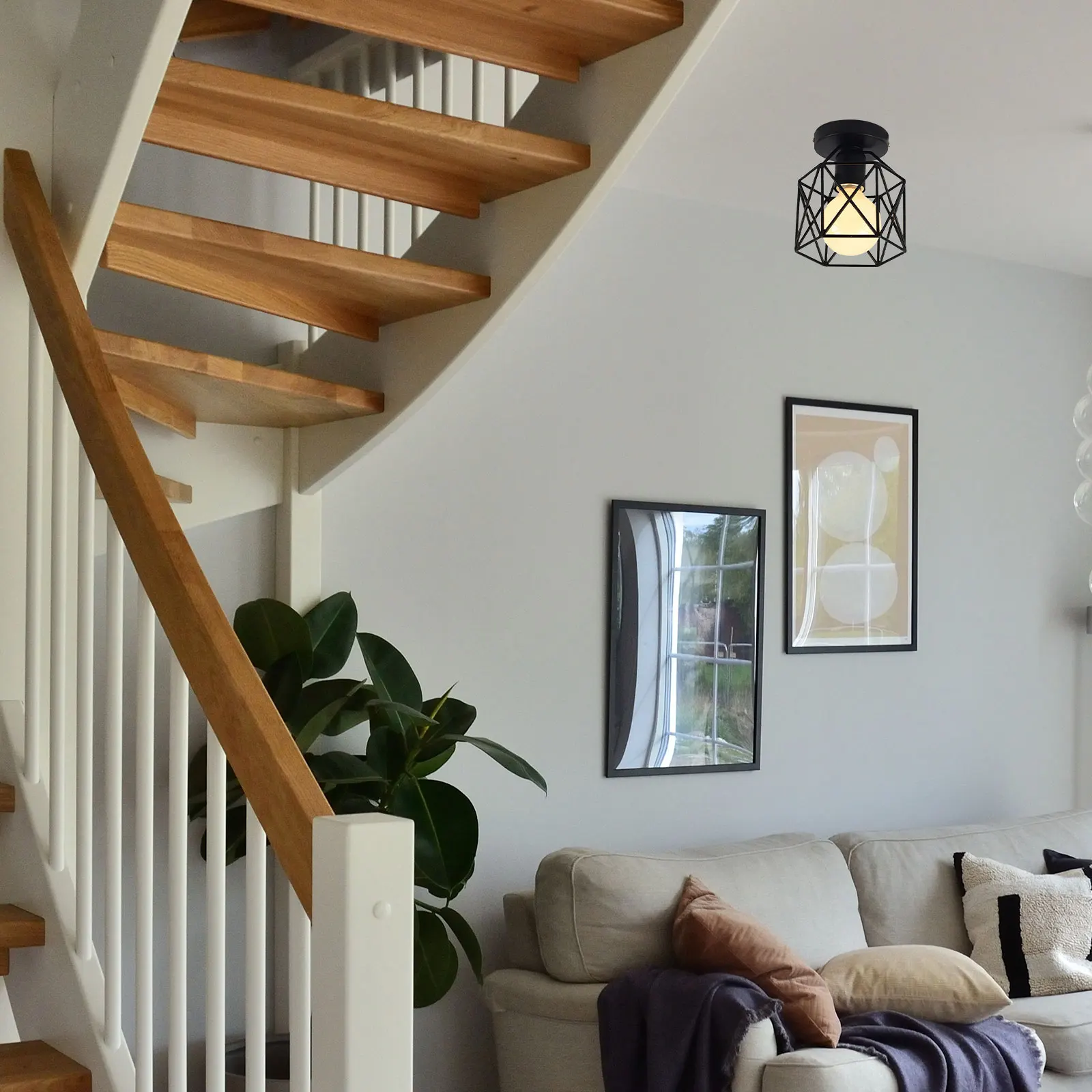 Industrial Style Ceiling Lamp Durable Decorative Ch Corridor Hanging Light Practical Iron Craft Simple Design Suitable
Industrial Style Ceiling Lamp Durable Decorative Ch Corridor Hanging Light Practical Iron Craft Simple Design Suitable