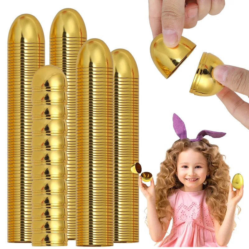 6Pcs/Set Happy Easter Plastic Golden Eggs Gift Decoration Reusable Egg Shaped Containers Easter Party Surprise Treat Decorations
6Pcs/Set Happy Easter Plastic Golden Eggs Gift Decoration Reusable Egg Shaped Containers Easter Party Surprise Treat Decorations