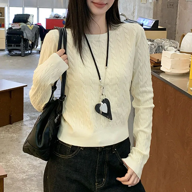 Sueter Feminino Fashion Long Sleeve Knitted Sweater Women Pullovers O-Neck Knit Sweater Pullover Women Tops Women Clothing Q2086
Sueter Feminino Fashion Long Sleeve Knitted Sweater Women Pullovers O-Neck Knit Sweater Pullover Women Tops Women Clothing Q2086