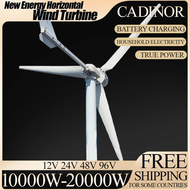 10000W-20000W 48V-220V 3 Blades Horizontal Wind Turbine Generator Windmill With MPPT Charger Controller FOR YOU
10000W-20000W 48V-220V 3 Blades Horizontal Wind Turbine Generator Windmill With MPPT Charger Controller FOR YOU