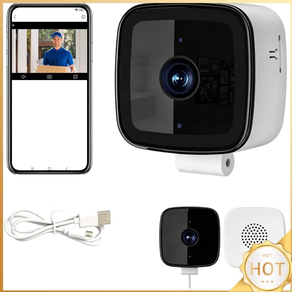 1080P WiFi Monitor Camera with Night Vision & Motion Detection Mini Cube Camera Two-Way Audio for Home Baby Pet Monitoring
1080P WiFi Monitor Camera with Night Vision & Motion Detection Mini Cube Camera Two-Way Audio for Home Baby Pet Monitoring