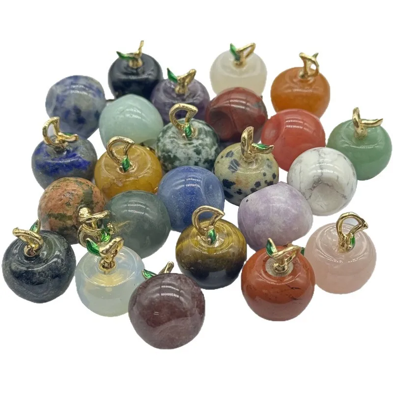 40pcs/lot Multi-color Crystal Apple Pendant Agate Rose Quartz Stone Fruit Charm Handmade DIY necklace earrings accessories
40pcs/lot Multi-color Crystal Apple Pendant Agate Rose Quartz Stone Fruit Charm Handmade DIY necklace earrings accessories
