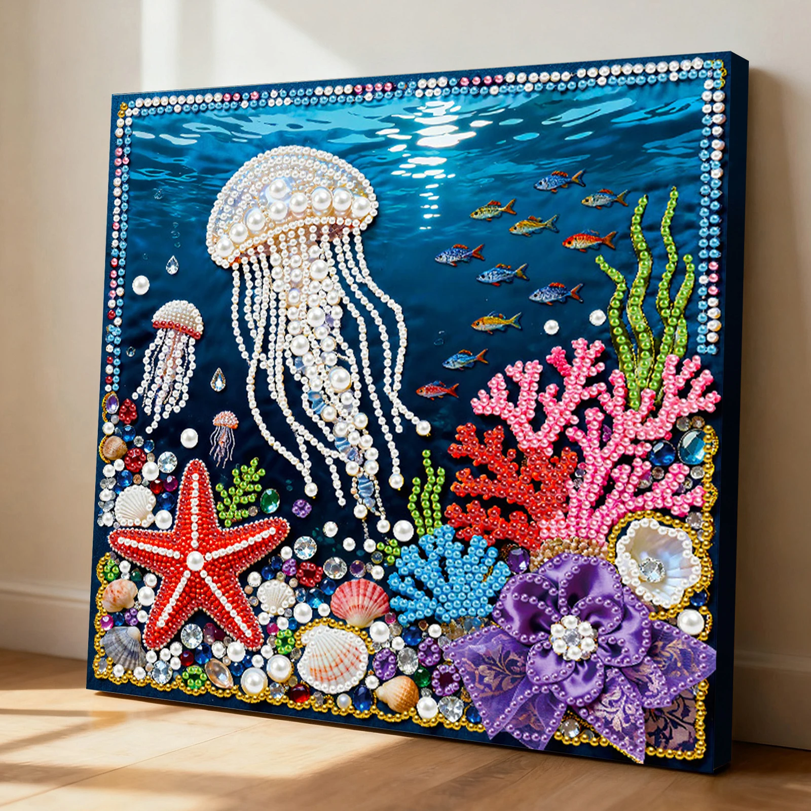 Pearl Painting Kit DIY Artistic Home Decor Set with Rhinestones Canvas for Living Room Bedroom Classroom and Gift Idea
Pearl Painting Kit DIY Artistic Home Decor Set with Rhinestones Canvas for Living Room Bedroom Classroom and Gift Idea